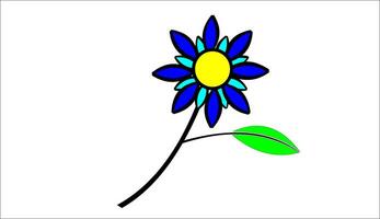 an icon depicting a flower vector