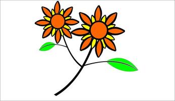 an icon depicting a flower vector