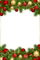 AI generated Christmas Border Frame Illustration photo