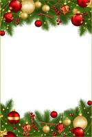 AI generated Christmas Border Frame Illustration photo