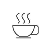 espresso icon. sign for mobile concept and web design. outline vector icon. symbol, logo illustration. vector graphics.