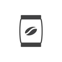 coffee bag icon. sign for mobile concept and web design. outline vector icon. symbol, logo illustration. vector graphics.