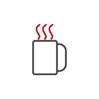 café descanso icono. firmar para móvil concepto y web diseño. contorno vector icono. símbolo, logo ilustración. vector gráficos.