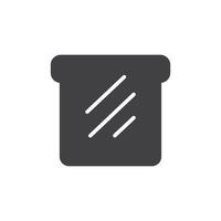 bread icon. sign for mobile concept and web design. outline vector icon. symbol, logo illustration. vector graphics.