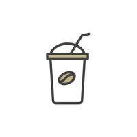 coffe cup icon. sign for mobile concept and web design. outline vector icon. symbol, logo illustration. vector graphics.