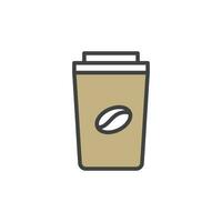 coffe cup icon. sign for mobile concept and web design. outline vector icon. symbol, logo illustration. vector graphics.