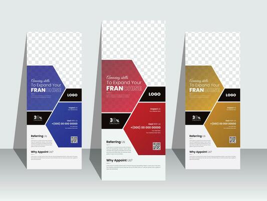 Modern creative and unique corporate roll up banner design