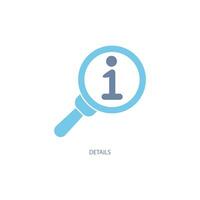 search info concept line icon. Simple element illustration. search info concept outline symbol design. vector