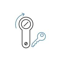 latch concept line icon. Simple element illustration. latch concept outline symbol design. vector