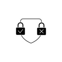 protect concept line icon. Simple element illustration. protect concept outline symbol design. vector