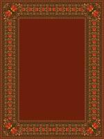 Seamless floral border with corner design in ethnic floral pattern. Colorful repeat pattern border with corner design in vector. Can be used as frames, invitation card design, textile, print etc. vector