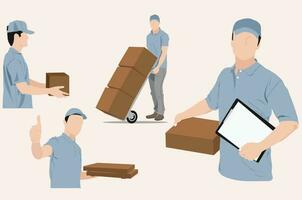 Delivery Man Illustration vector