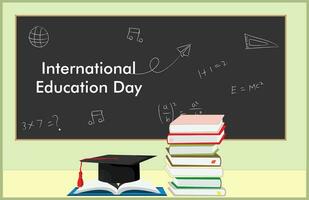 dia internacional de la educacion vector