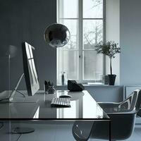 AI generated Exploring Minimalism through Workspace Reflections photo