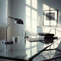 AI generated Exploring Minimalism through Workspace Reflections photo