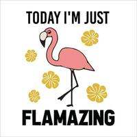 Stylish , fashionable  and awesome Flamingo art and illustrator vector