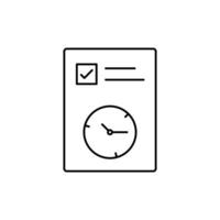 Set of 20 outline icons related to time management. Time management banner web icon vector illustration concept with icon of objective, priority, schedule, reminder, efficiency and alerts.