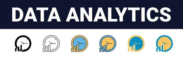 Precision Insights Streamlined Web Icons for Data Analysis, Statistics, and Analytics Minimalist Outline, black and color fill Collection in Vector Illustration. calculator, data, database,