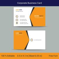 Corporate Modern Business Card vector