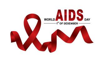 World aids awareness day concept vector