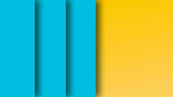 Papercut overlap layer blue and yellow color background video