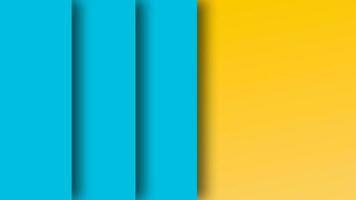 Papercut overlap layer blue and yellow color background video