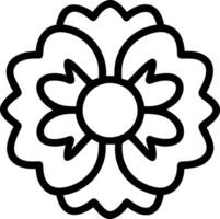 coloring book flower vector