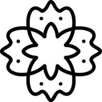 coloring book flower vector