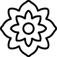 coloring book flower vector