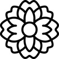 coloring book flower vector