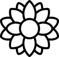 coloring book flower vector