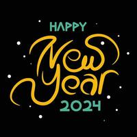 new year typography vector design 2 expanded