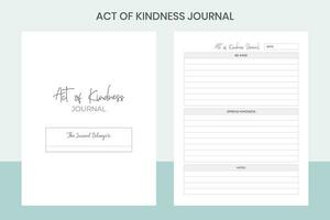 Act of Kindness Journal Pro Template vector