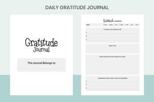 Daily Gratitude Journal Kdp Interior vector