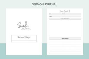 Sermon Journal Pro Template vector