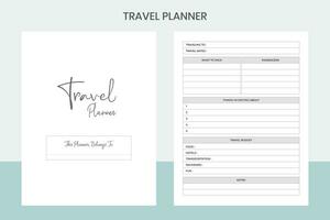 Travel Planner Pro Template vector