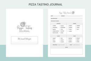 Pizza Tasting Journal Pro Template vector