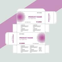 Creative packaging Box design templates. vector