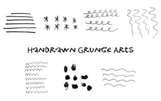 Set of Handrawn Simple Line vector