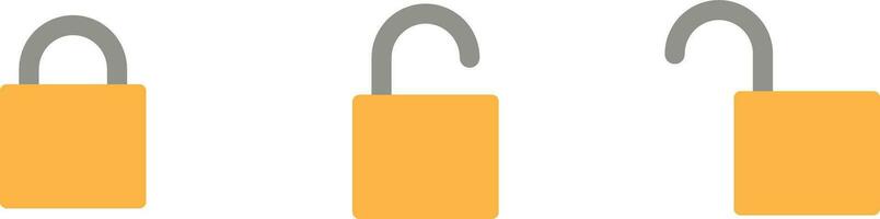 padlock icon set vector