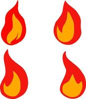 Fire icon vector