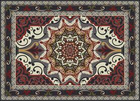 Carpet pattern Persian. Geometric ethnic oriental seamless pattern traditional Design for background. african pattern. rug , tile , wallpaper , Vector illustration. American