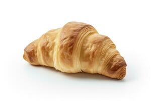 AI generated Croissant isolated on white background. AI Generated photo