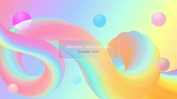 abstract liquid gradient background design vector