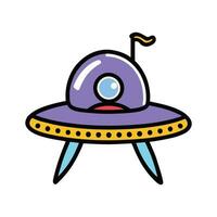 ai generado extraterrestre astronave OVNI transparente vector. OVNI, extraterrestre, astronave, png, cohete, avión vector