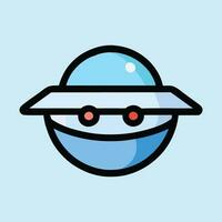 AI generated Alien spaceship ufo transparent vector. ufo, alien, spaceship, png, rocket, plane vector