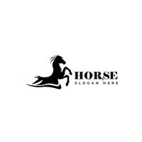 Elegance head horse art logo vector