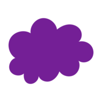 purple cloud element png