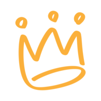 oro corona símbolo elemento png