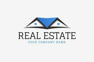 real inmuebles clásico hogar empresa logo vector